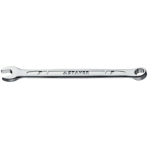 STAYER HERCULES, 7 мм, комбинированный гаечный ключ, Professional (27081-07) stayer hercules 9 мм комбинированный гаечный ключ 27081 09