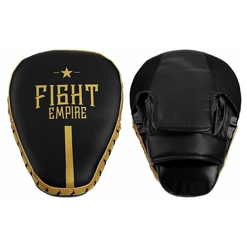 Лапа боксерская FIGHT EMPIRE PRO, 1 шт., цвет черный/золотой