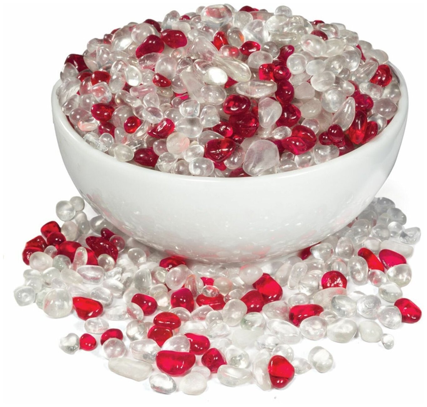 фото Грунт акриловый для аквариума Laguna белый/красный 400г (016AR)