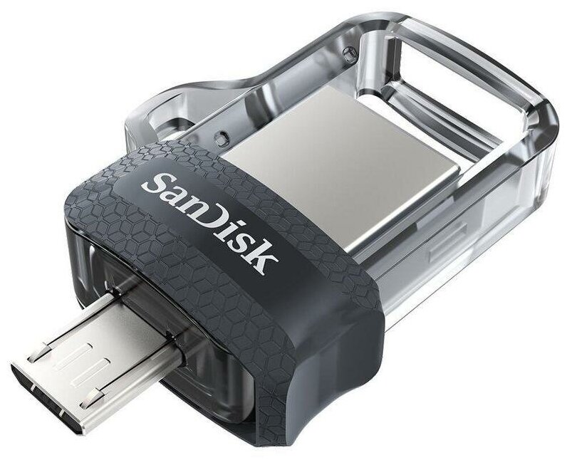 Флэш-диск USB 128Gb SanDisk Ultra Dual Drive черный (SDDD3-128G-G46)