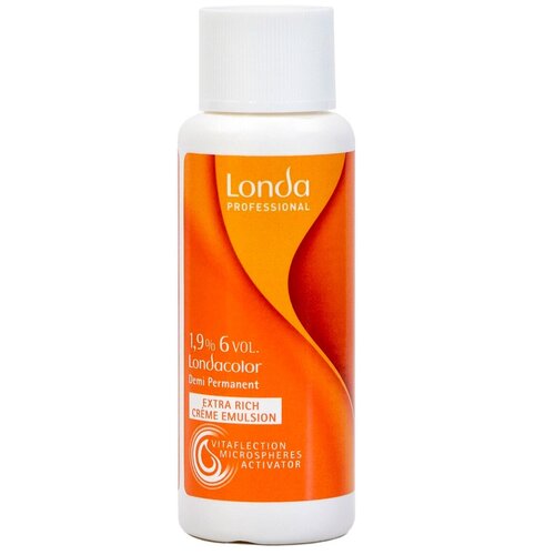 Londa Professional Londacolor Окислительная эмульсия для интенсивного тонирования Extra Rich Creme Emulsion, 60 мл, 80 г londa professional londacolor окислительная эмульсия для интенсивного тонирования extra rich creme emulsion 1000 мл 1000 г