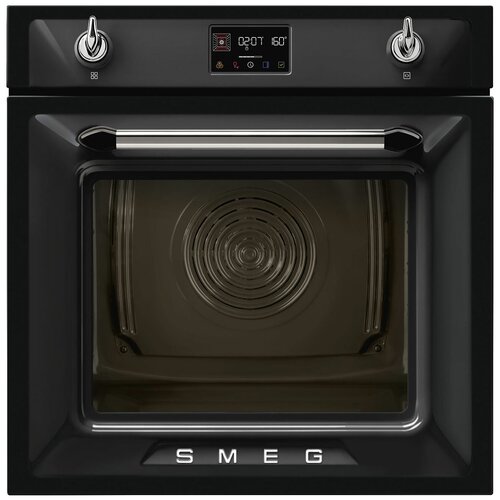 Встраиваемый электрический духовой шкаф Smeg SOP6902S2PN электрический духовой шкаф smeg sf6101tvno черный