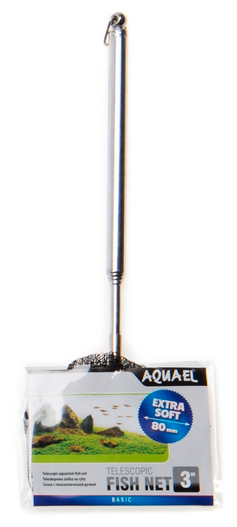 Сачок для рыбы AQUAEL TELESCOPIC FISH NET 3" / 8 х 6 см с телескопической ручкой