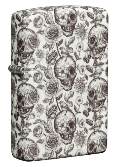 Зажигалка ZIPPO Skeleton Design 49458 - фотография № 2