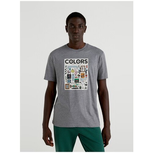 Футболка United Colors of Benetton для мужчин 22A-3BL0U103Z-903-XS