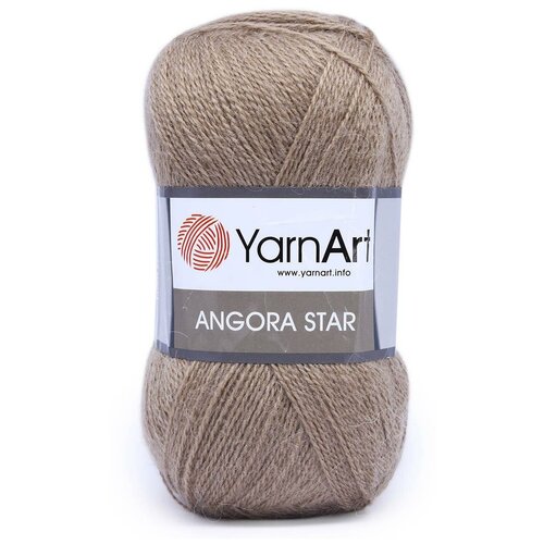 Пряжа YarnArt Angora Star, 100 грамм, 500 метров, цвет: 512 серо-бежевый (5 мотков) (количество товаров в комплекте: 5)