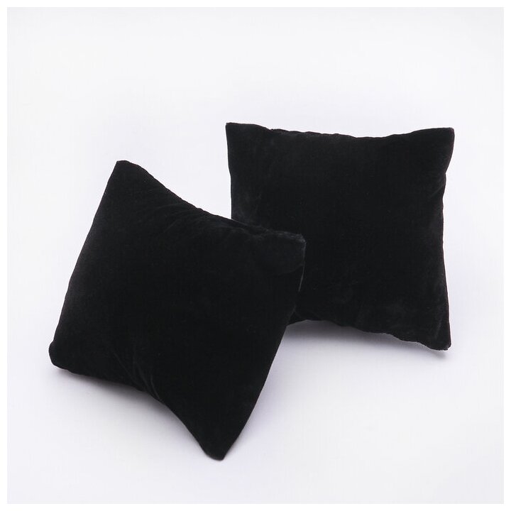 фото Queen fair Подушка для украшений 8*8*3,5 см, цвет чёрный