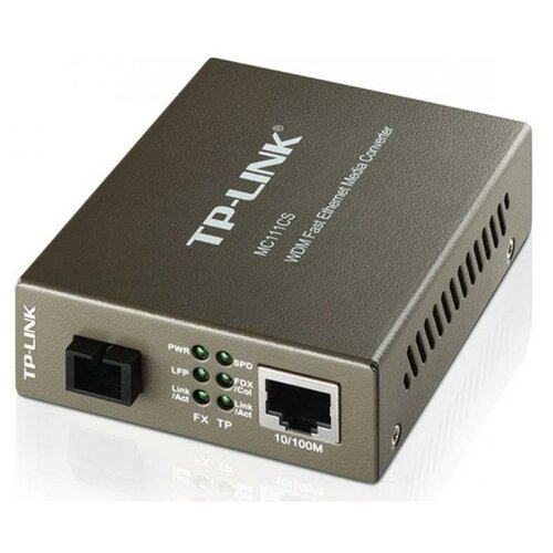 Медиаконвертер TP-Link MC111CS 10100Mbits RJ45 медиаконвертер tp link mc111cs wdm медиаконвертер fast ethernet