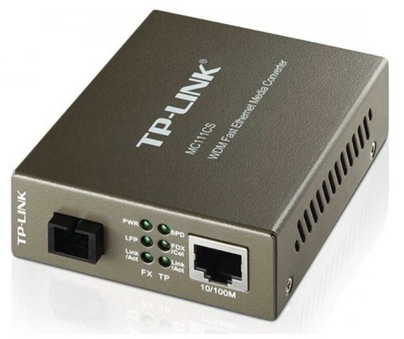 Медиаконвертер TP-Link MC111CS 10100Mbits RJ45 - фотография № 1