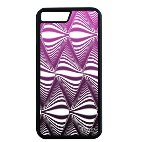 фото Стильный чехол для // apple iphone 8 plus // "иллюзия волны" треугольник водоворот, utaupia, серый