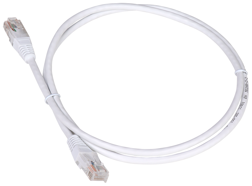 Патч-корд RJ45 - RJ45, 4 пары, UTP, категория 5е, 20 м, белый, TWT TWT-45-45-20-WH