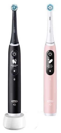 Электрическая зубная щетка Oral-B iO Series 6 Duo Pack, черный и розовый 4210201448877