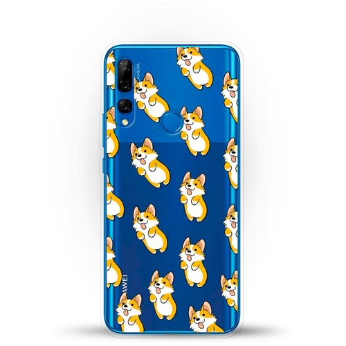 фото Силиконовый чехол узор из корги на huawei y9 prime (2019) andy & paul