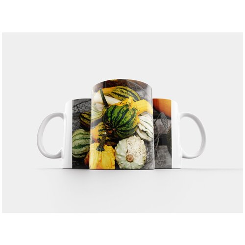 фото Кружка "тыквы, хэллоуин, садовый орнамент" 320 мл lotsprints