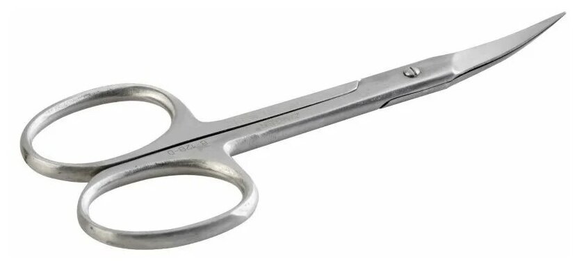Ножницы маникюрные B-128 S, для ногтей и заусенцев с ручной заточкой, серебристый