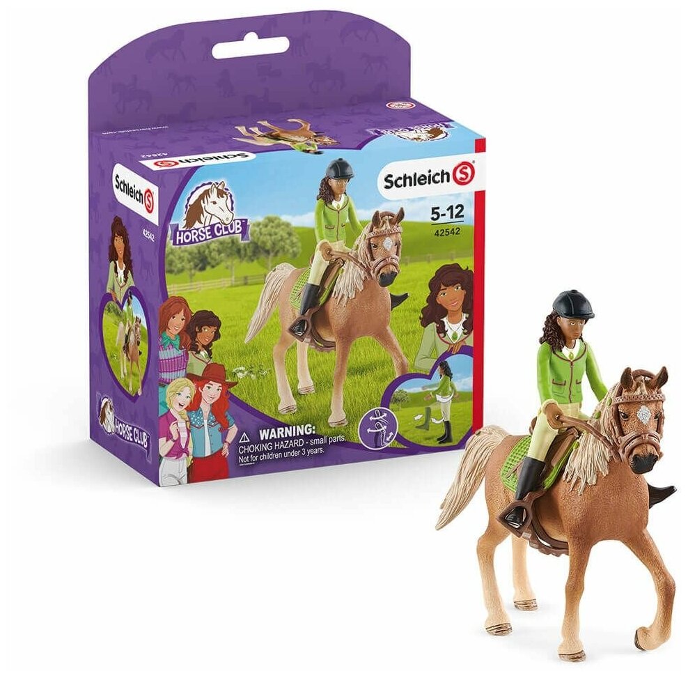 Набор фигурок Schleich Horse Club, Сара и Мистери (42542/42517)