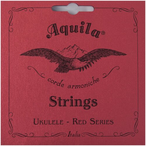 струны для укулеле aquila red series guilele гитарлеле строй eadgbe 153c Струны для укулеле сопрано AQUILA RED SERIES 134U