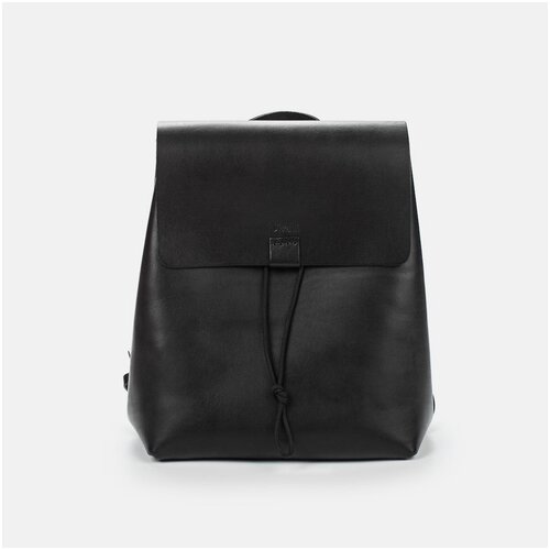 фото Женский рюкзак из натуральной кожи черный b0031 divalli