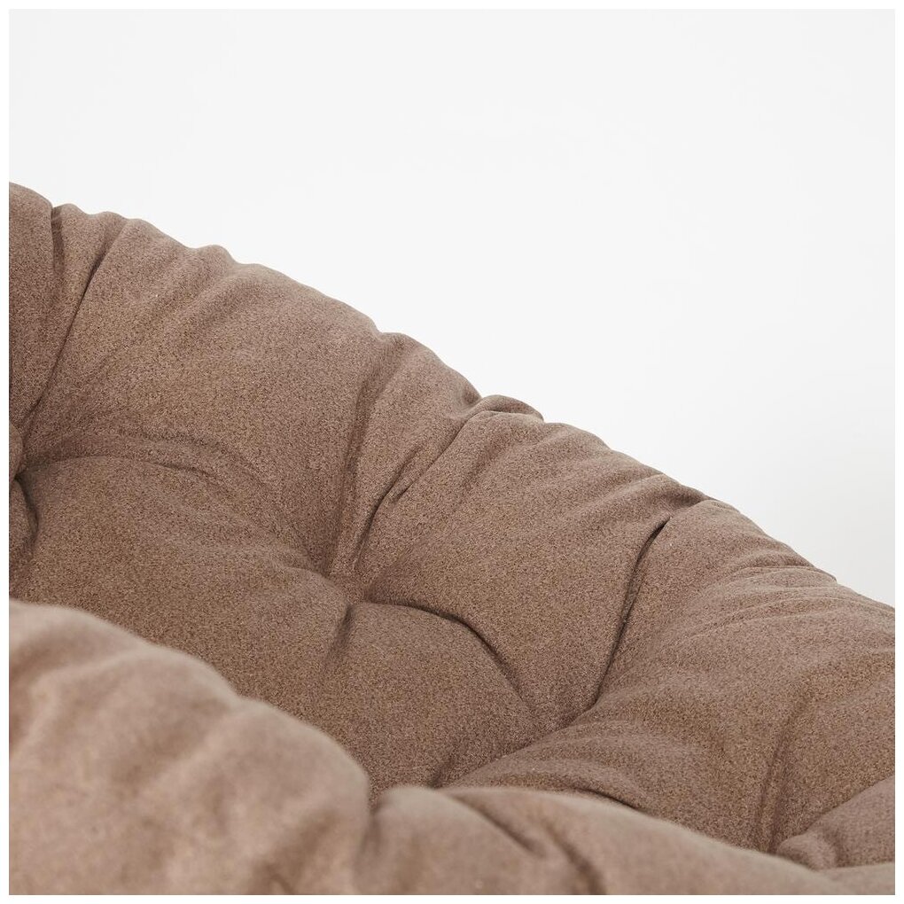 Кресло "PAPASAN ECO" P115-1/SP STD / c подушкой, ремешками / Natural (натуральный), экошерсть Коричневый, 1811-5 - фотография № 8