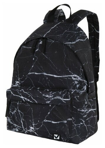 Рюкзак BRAUBERG сити-формат универсальный, "Black marble", черный, 41х32х14 см, 270790