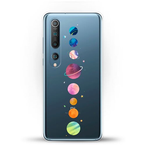 фото Силиконовый чехол планеты на xiaomi mi 10 pro andy & paul