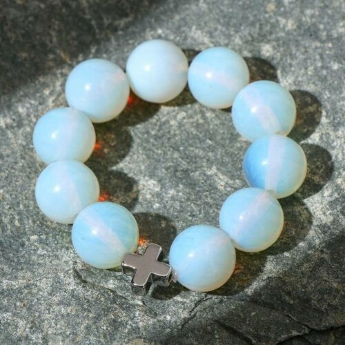 фото Браслет шар №10 "лунный камень" шамбала queen fair