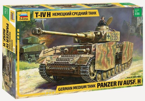 Изображение товара ZVEZDA 3620 сборная модель немецкого среднего танка T-IV (H) 1/35 коллекционная