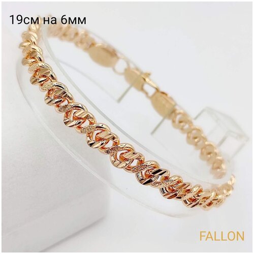 Бижутерия под золото Fallon Jewelry, браслет под золото, медицинский сплав (медсплав), 19 размер