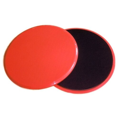 фото Фитнес диски слайдеры для глайдинга и скольжения для фитнеса cliff 2 шт, красные