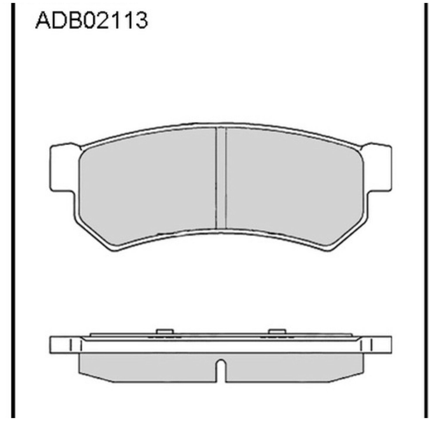 Колодки тормозные дисковые ALLIED NIPPON ADB02113