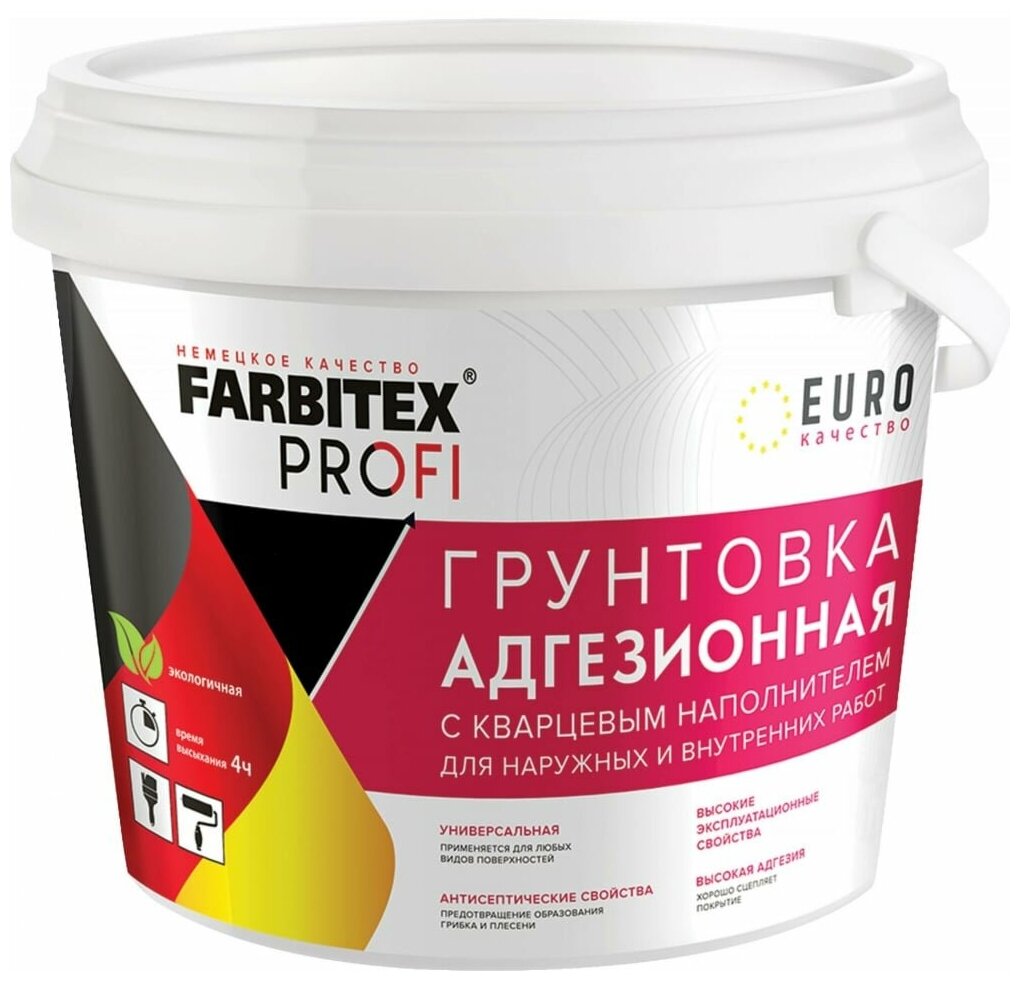 FARBITEX Грунтовка адгезионная длядекоративных покрытий с кварцевым н 4300008114