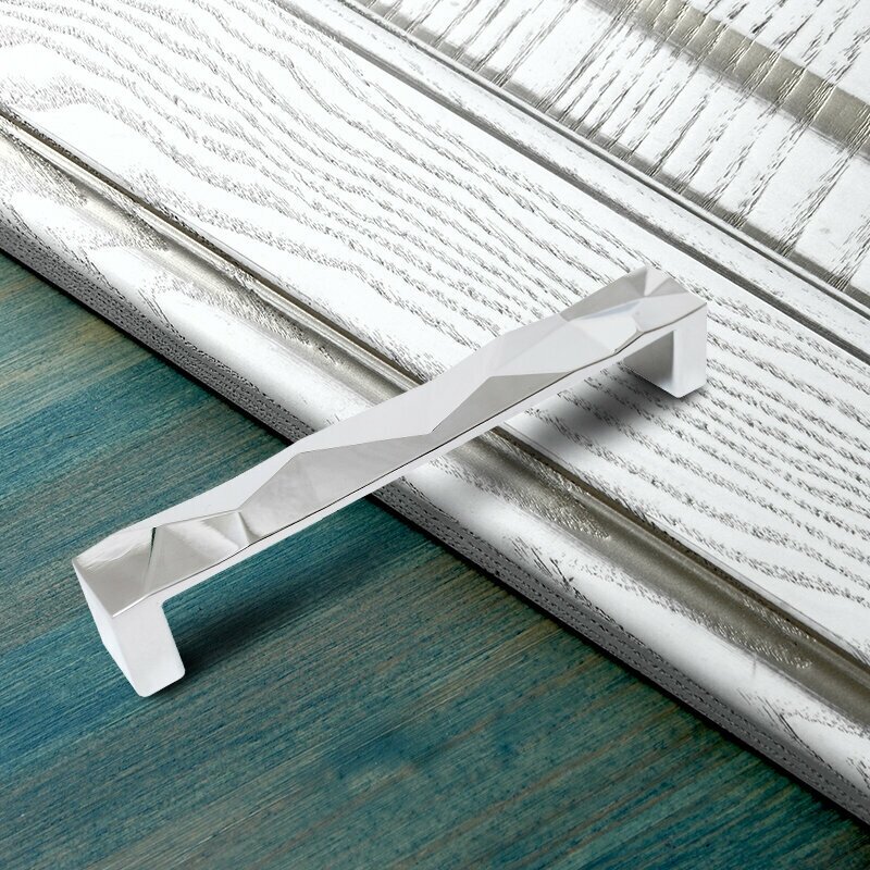 Ручка-скоба для мебели 160 мм , TRODOS хром - фотография № 1