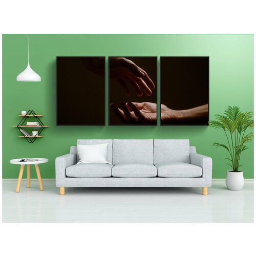 фото Набор модулных постеров для интерьера "рука, руки, вознесение" 60x90 см. в тубусе, без рамки lotsprints