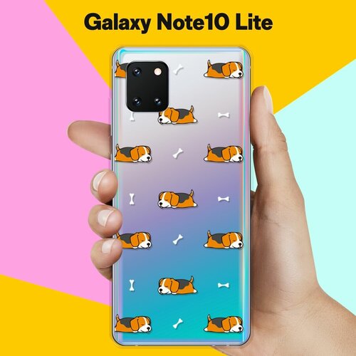 Силиконовый чехол Бигли спят на Samsung Galaxy Note 10 Lite силиконовый чехол на samsung galaxy m21 бигли спят для самсунг галакси м21
