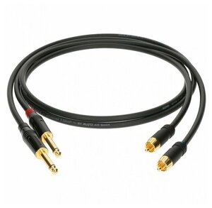 Фото AL-RP0300 Кабель акустический RCA-Jack 6,35мм, 3м, 2шт, Klotz