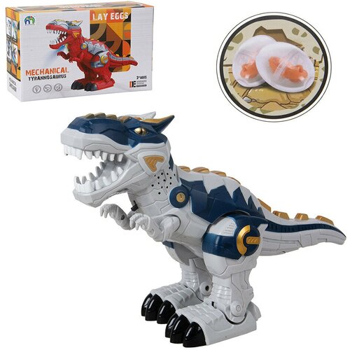 Интерактивная игрушка динозавр Тираннозавр на батарейках свет звук 22124 в коробке Tongde интерактивная игрушка динозавр тираннозавр на батарейках свет звук движение 900 9 в коробке