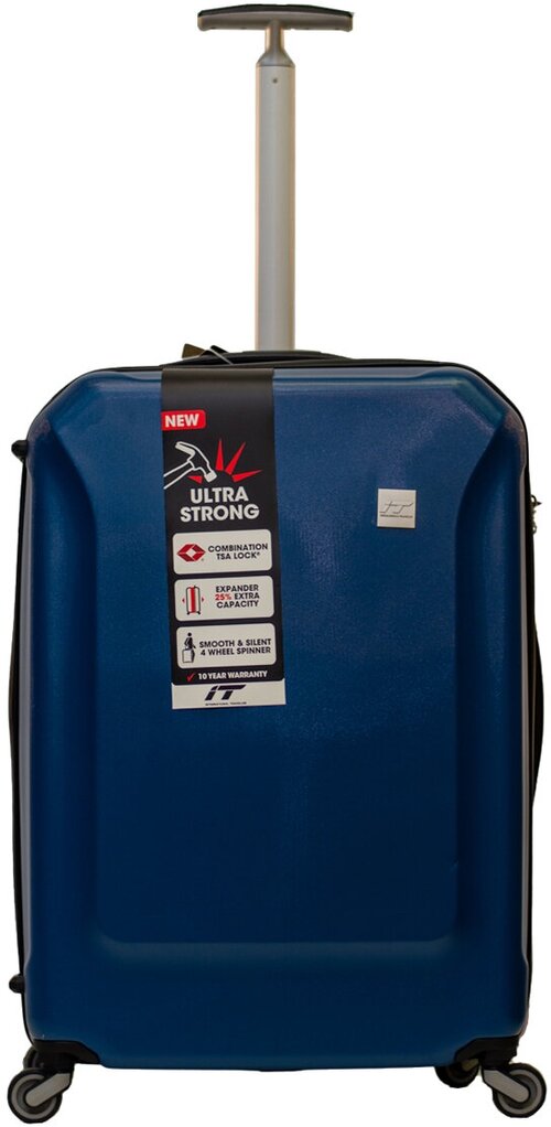 Чемодан IT Luggage, 49 л, размер S, синий