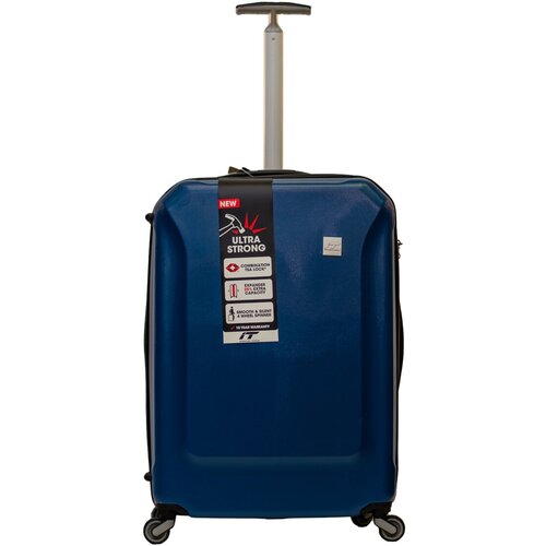 Чемодан IT Luggage, 49 л, размер S, синий чемодан it luggage 46 л размер s розовый