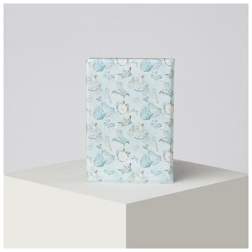 Обложка для паспорта, цвет голубой