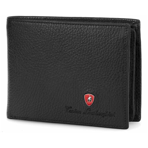 Портмоне Tonino Lamborghini Sport Elegance Black, 13.3х10.2 см, кожа.