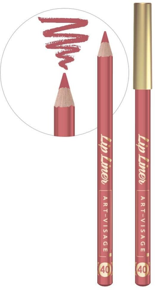 ART-VISAGE карандаш для губ Lip Liner, 40 розовый беж
