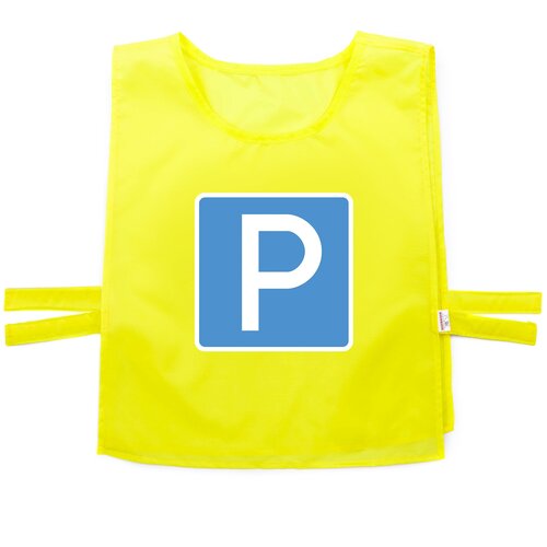 фото Карнавальный костюм для детей вини жилет дорожный знак стоянка, 122-128 см