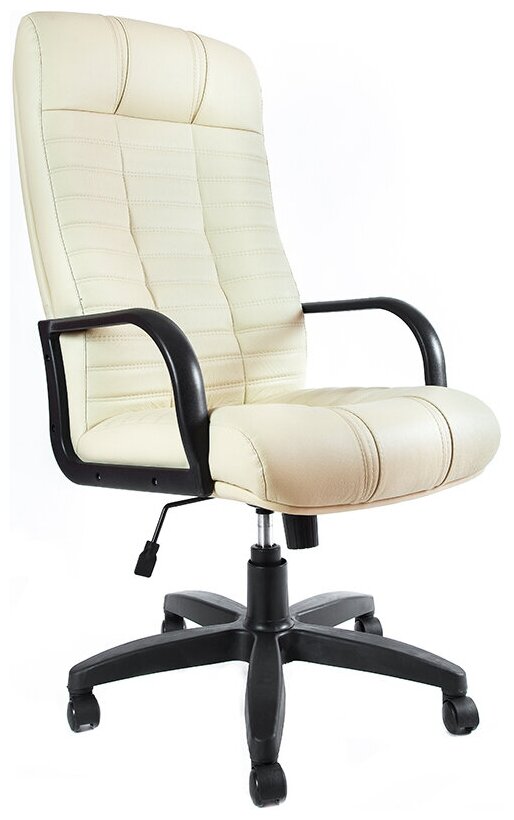 Компьютерное кресло Евростиль Атлант офисное, обивка: искусственная кожа, цвет: бежевый