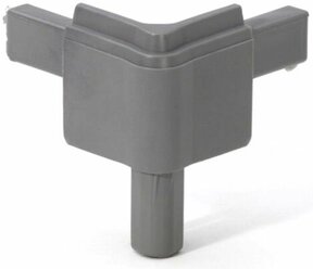 ADAM HALL Q4502MMG - пластиковый стыковочный уголок для кейсов (цвет серый)