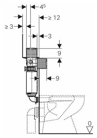 Omega 109.043.00.1 Бачок скрытого монтажа (3/6 л) Geberit - фото №2