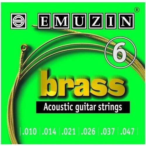 Струны для акустической гитары EMUZIN BRASS 010-047 струны для акустической гитары emuzin silver 7а222