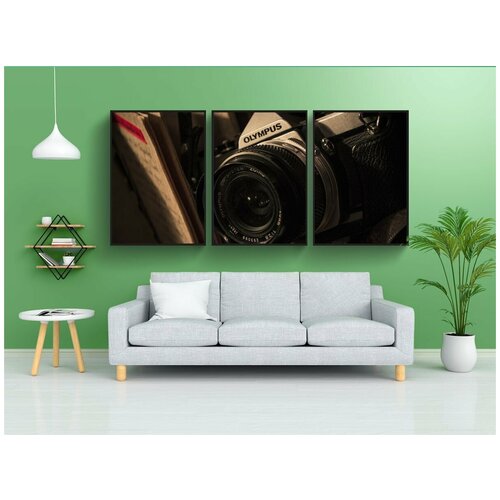 фото Набор модулных постеров для интерьера "фото, камеры, старый" 60x90 см. в тубусе, без рамки lotsprints