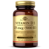 Solgar Vitamin D-3 (cholecalciferol) 125 мкг 5000 IU 120 вег. капсул - изображение
