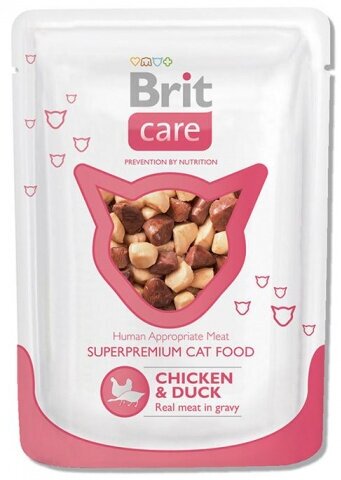 BRIT Care Chicken&Duck Пауч д/кошек Курица/утка 80 г