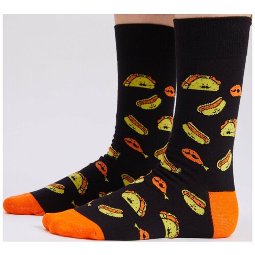 Носки St. Friday, размер 38-41, черный носки unisex st friday socks все обожают розовых фламинго размер 42 46